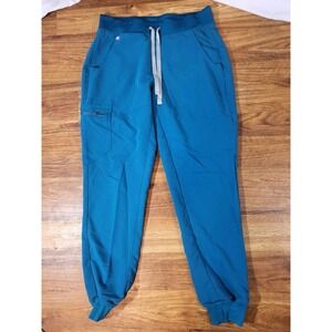Figs Womens High Waisted Zamora Jogger Scrub Pants Womens S W23SW2008T Teal